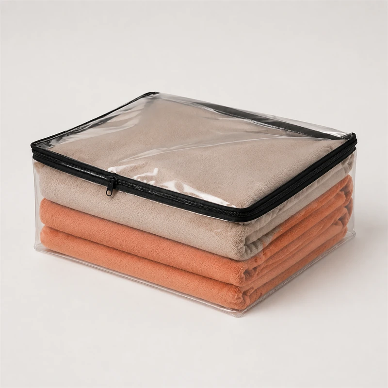 Kit de 10 Sacos Organizadores de Closet com Zíper, foto do produto.
